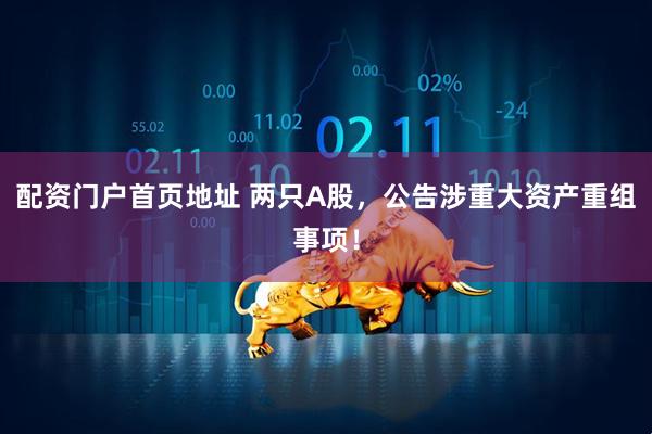 配资门户首页地址 两只A股，公告涉重大资产重组事项！