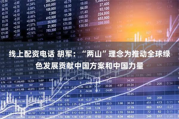 线上配资电话 胡军：“两山”理念为推动全球绿色发展贡献中国方案和中国力量
